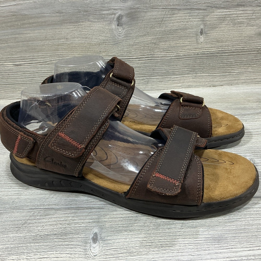 Clarks Collection 261594717110 Men's Size 12 M Leather Hapsford Creek Sandals